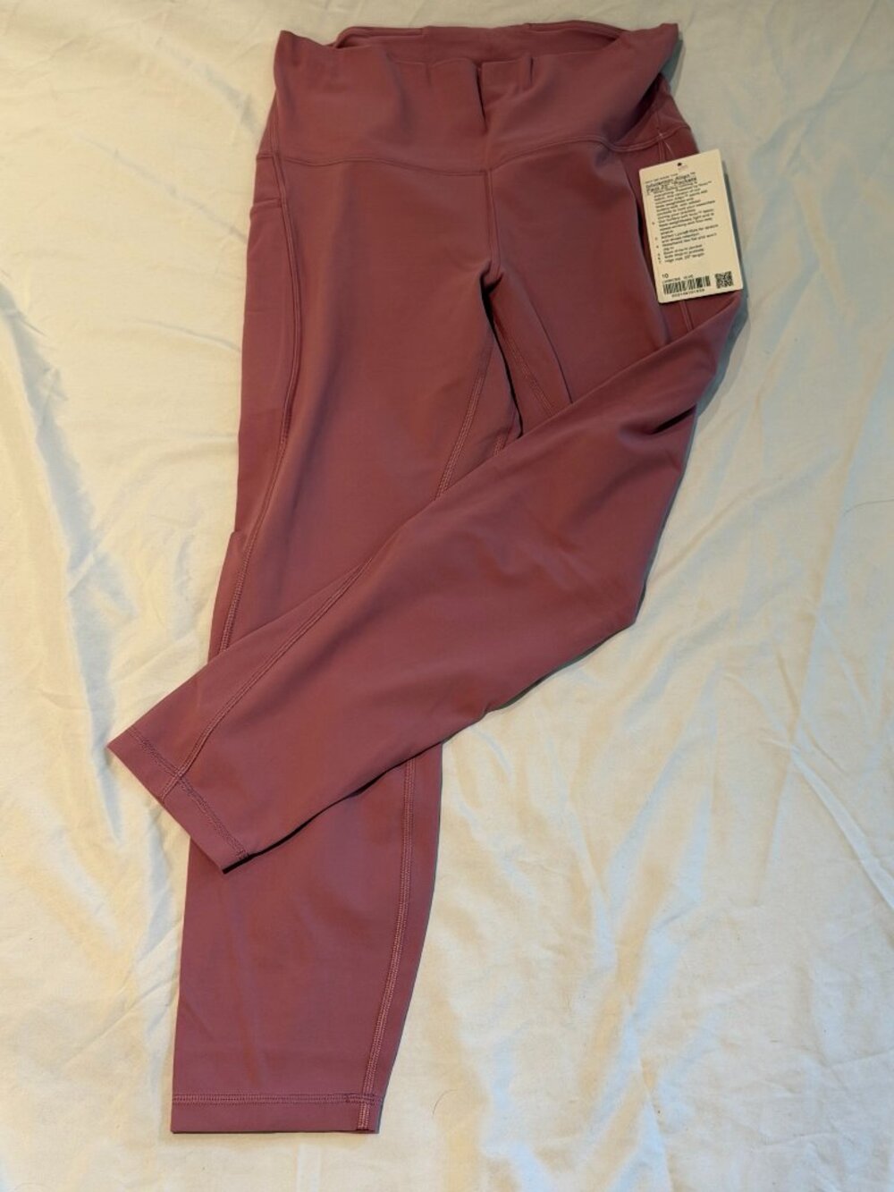 Lululemon Align High-Rise Crop 23" with Pockets NWT Size 10 Pink Mauve